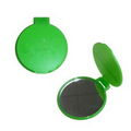 Single Side Pocket Size Plastic Round Mirror With Cover